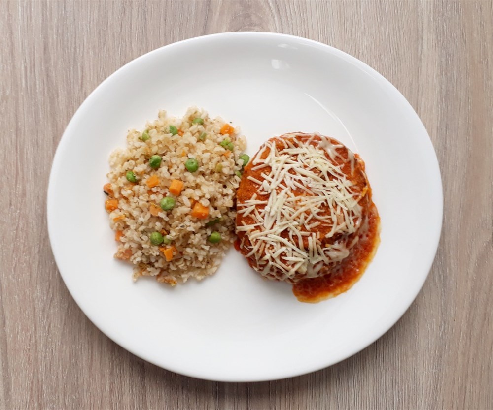 Hamburguer Assado Parmegiana + Arroz Integral com Quinua e Ervilhas 360g-1353904600