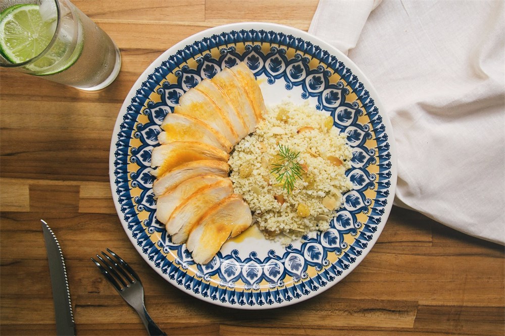 Peito Frango M. Laranja Amêndoas + Couscous Marroquino Couve Flor 350g-613117023