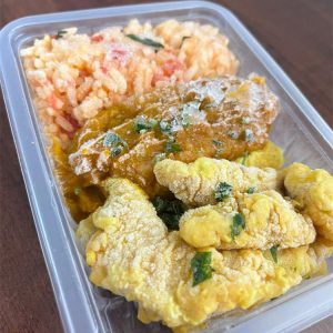 VS Iscas de Peixe, Arroz com Tomate, Purê de Abóbora e Leite de Coco 300g